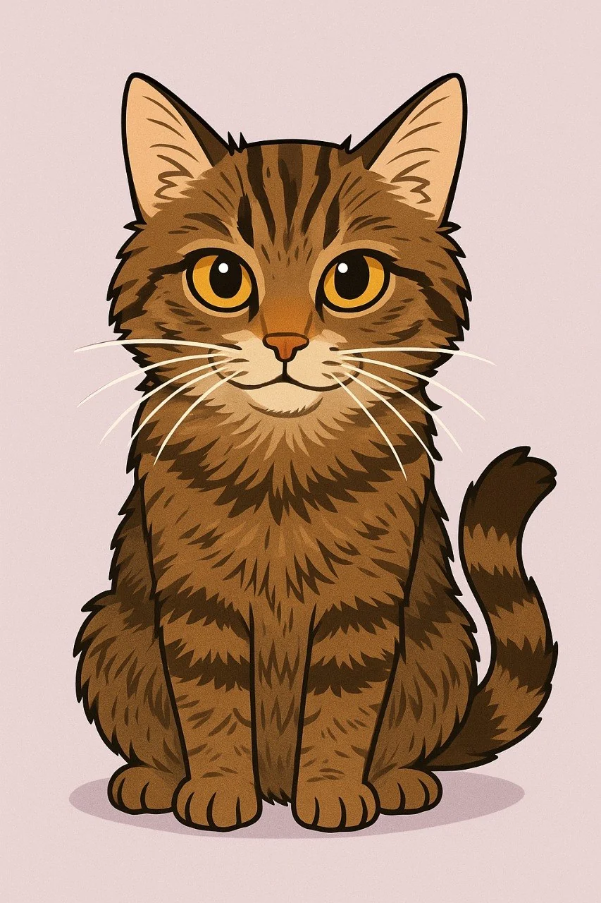 Custom cartoon portrait of Millie